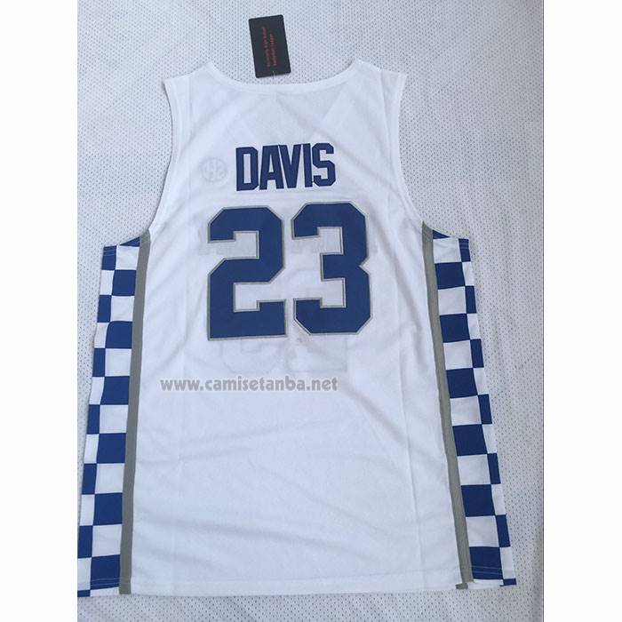 Camiseta NCAA Kentucky Wildcat Anthony Davis 2025 Blanco